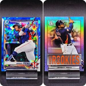Jeremy Pena Bowman Chrome Sapphire Prospect Renowned Rookies Houston Astros Star